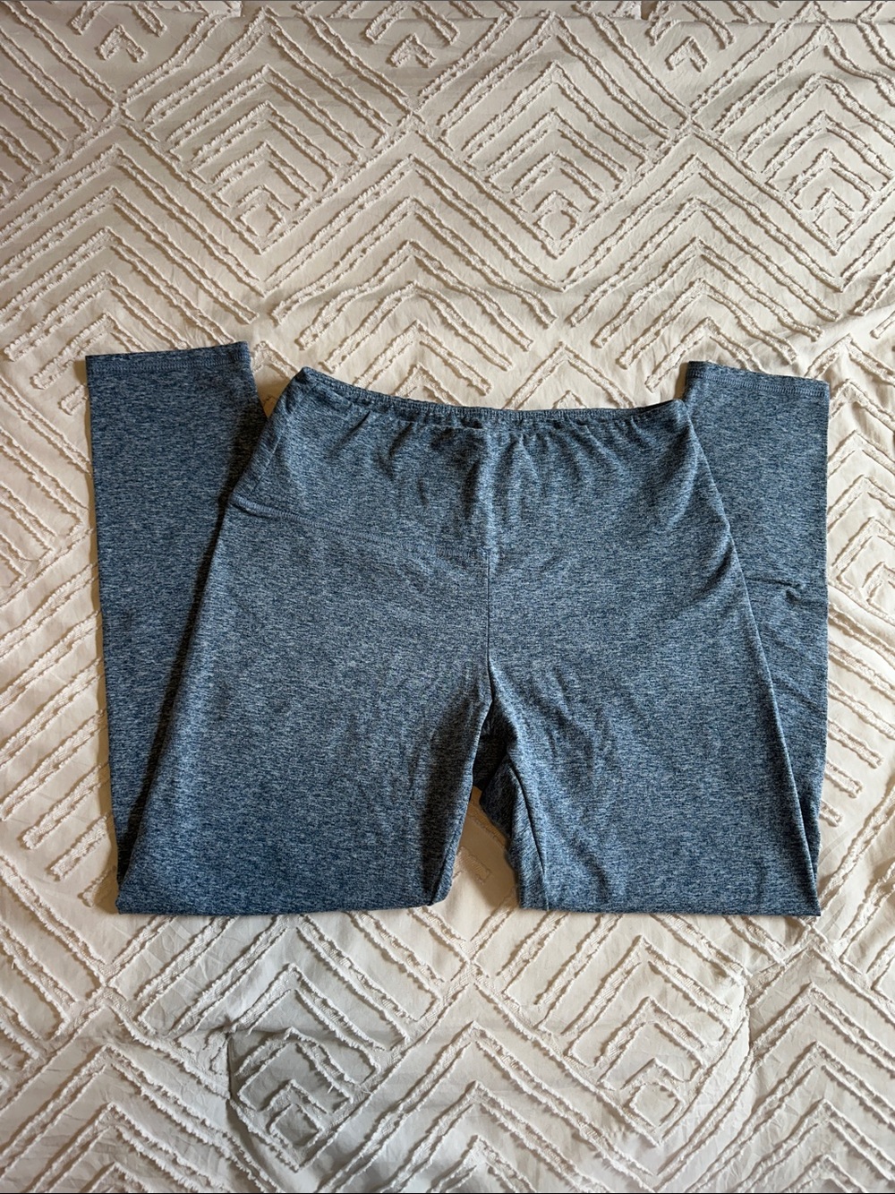 Women’s Stretch Knit Leggings - Blue Heathered